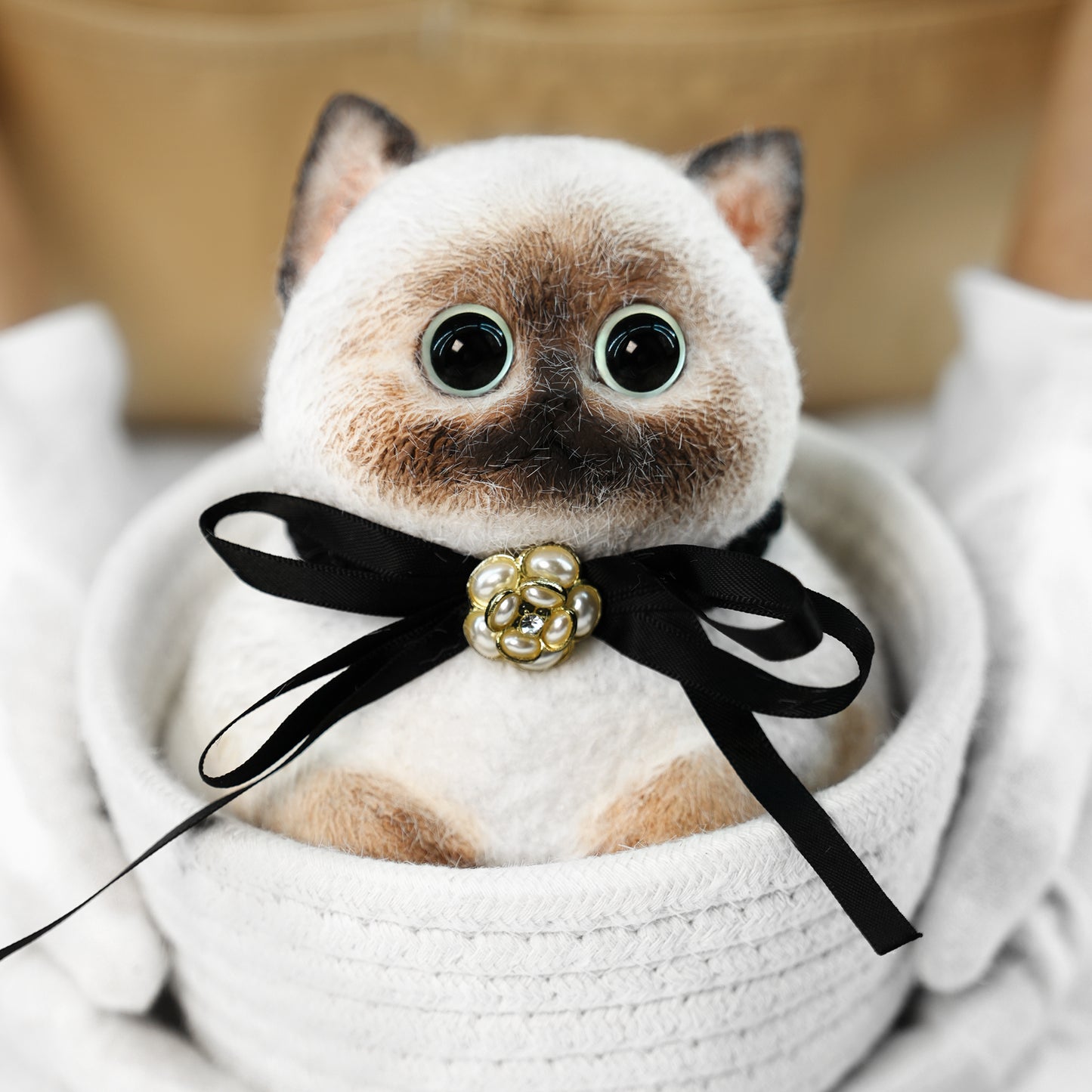 Siamese Cat Handmade Squishy Toy