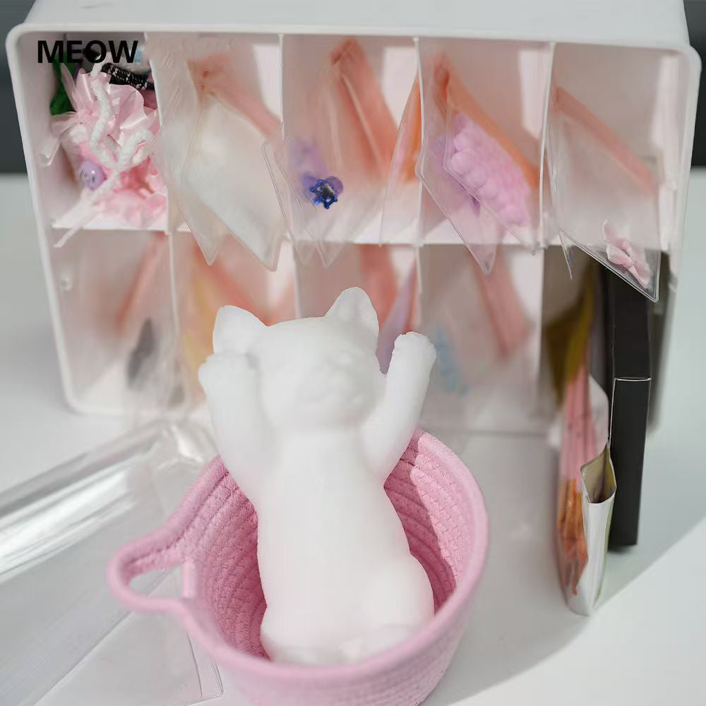 Soft and Cute Slim Cat DIY Kit (Including 48 items)