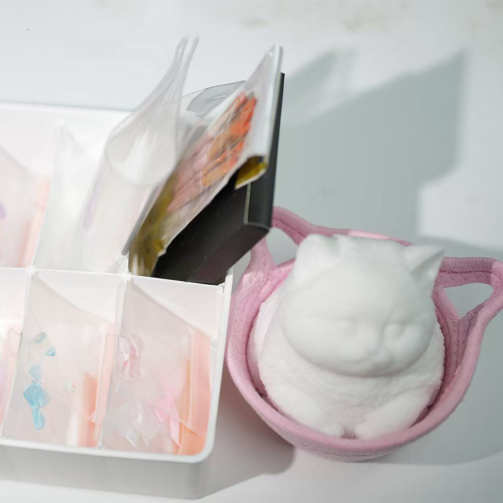 Soft and Cute Fat Cat DIY Kit (Including 48 items)