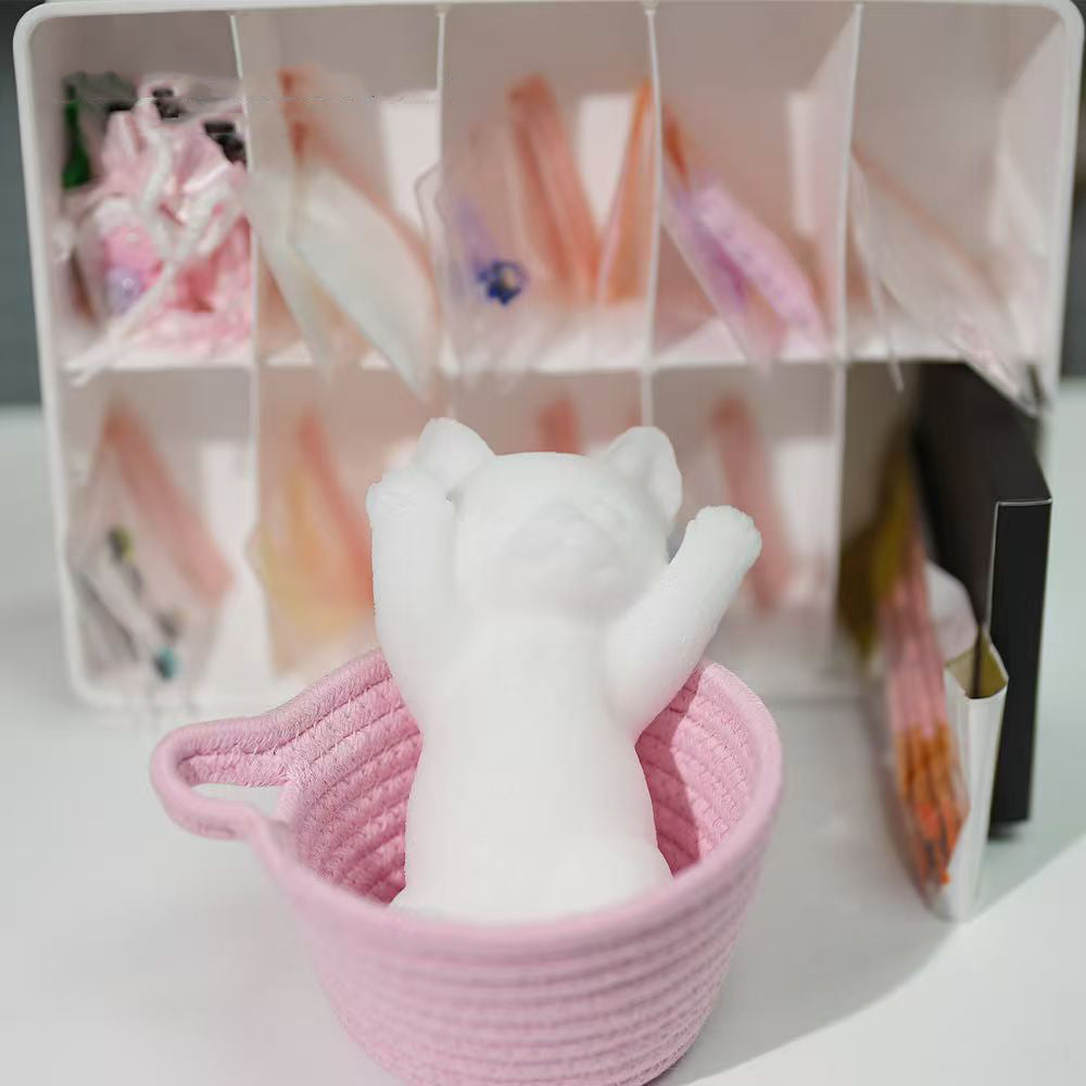 Soft and Cute Slim Cat DIY Kit (Including 48 items)