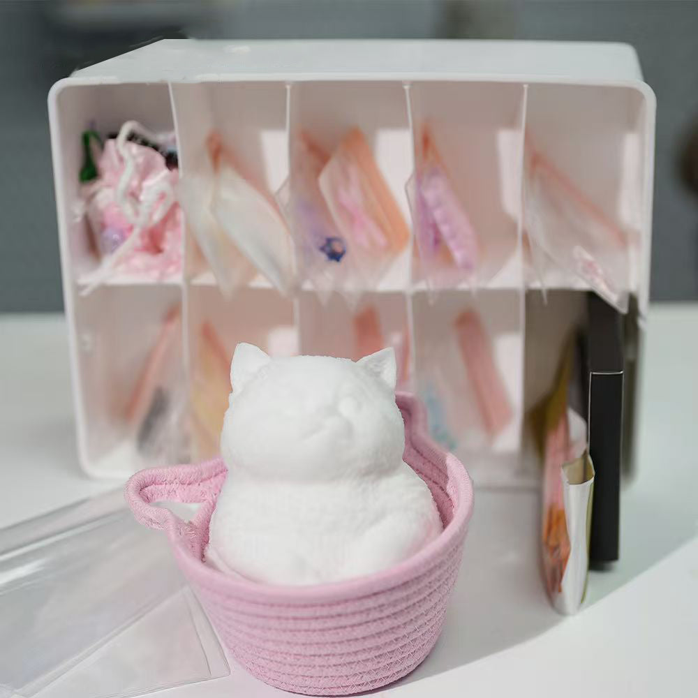 Soft and Cute Fat Cat DIY Kit (Including 48 items)