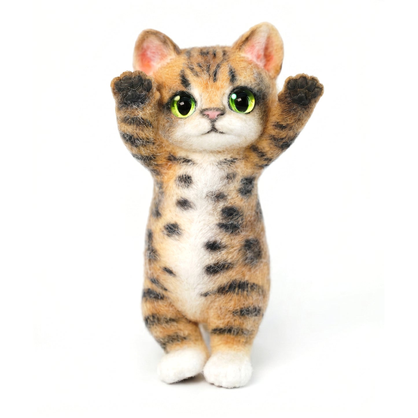 Yellow Tabby Cat Handmade Squishy Toy